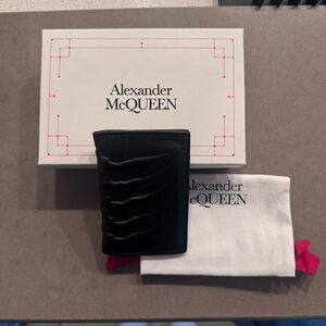 Alexander McQueen Black Card Holder